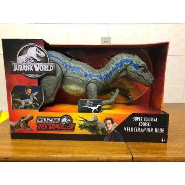 Imagem de Velociraptor Blue Colossal 93cm Engole Brinquedos Exclusivo - Mattel