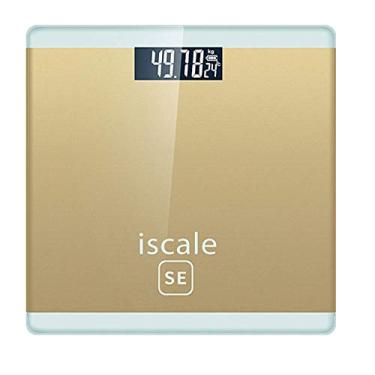 Imagem de balanças de banheiro de peso corporal digital de alta precisão balança com tecnologia step-on, 28º 180 kg 400 lb, display com luz de fundo, design fino