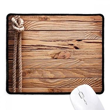 Imagem de Tapete de borracha para jogos com estampa de listras de corda irregular de madeira