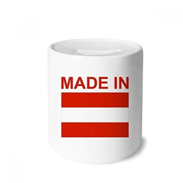 Imagem de DIYthinker Caixa de moedas feita na Áustria Country Love Money Box de cerâmica para presente de cofrinho