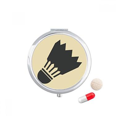 Imagem de Badminton Sport Simple Geometry Pattern Pill Case Pocket Medicine Storage Box Dispenser Recipiente