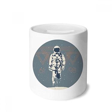 Imagem de DIYthinker Universo e alienígena Spaceman caixa de dinheiro caixa de cerâmica porta-moedas presente de cofrinho