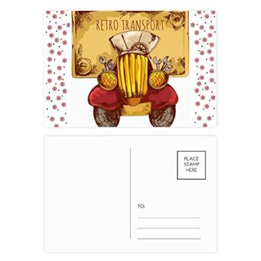 Imagem de Cartão postal retrô vintage para transporte de carro da Grã-Bretanha, Reino Unido, Natal, Natal, celebração, cartão postal