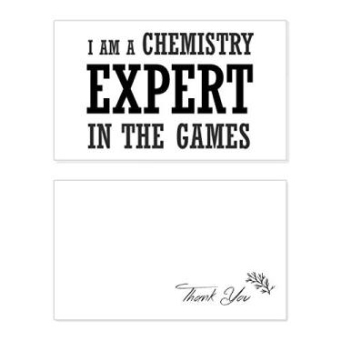 Imagem de Chemistry Expert Games Cartão de agradecimento aniversário aniversário saudações casamento agradecimento
