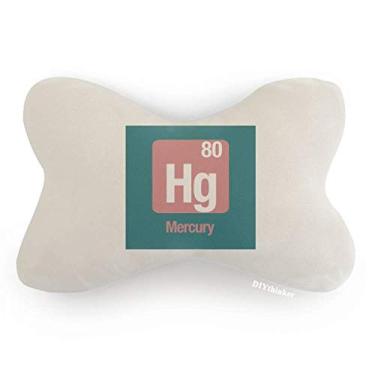 Imagem de DIYthinker Almofada para decoração de pescoço Hg elemento químico ciência carro almofada para apoio de cabeça
