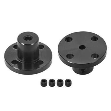 Imagem de uxcell 3 mm Diâmetro interno H13D10 conector de motor de acoplamento de flange rígido guia do eixo conector do motor preto 2 peças para peças DIY