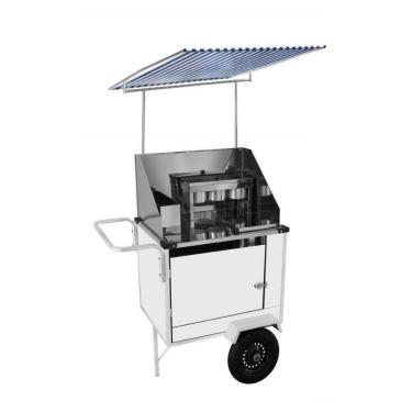 Imagem de Carrinho de Cachorro Quente com Toldo e Rodas Pneumáticas