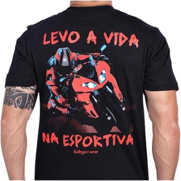 Imagem de Camiseta Masculina Kallegari Levo a Vida Na Esportiva - KA 1222-Masculino