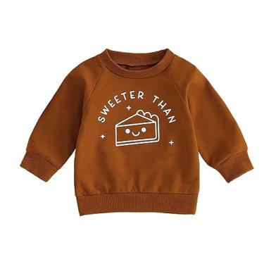 Imagem de Moletom de Natal para bebês meninos e meninas com estampa de letras e gola redonda pulôver top roupas de outono, B, 6-12 Meses