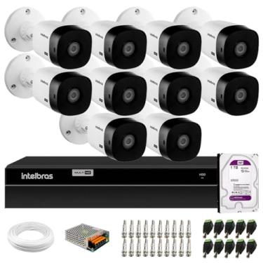 Imagem de Kit 10 Câmeras Intelbras Vhl 1220 Bullet Hdcvi Lite Full Hd 1080p Visão Noturna 20m, Ip66 + Dvr Intelbras Mhdx 1216 Full Hd 16 Canais + Hd 1tb