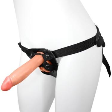Imagem de Cinta Peniana Ajustável com Pênis Realístico Lover 18 x 4,5cm Bege