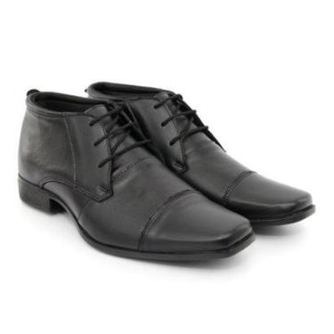Imagem de Sapato Social Sandalo Cano Alto Duomo Black-Masculino
