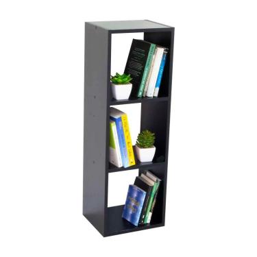 Imagem de Estante para livro Everest Armário Organizador Livros Livreiro Preto