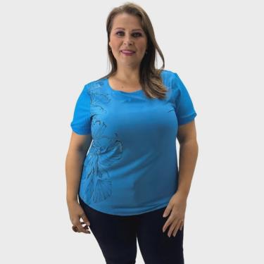 Imagem de Blusa Cativa Plus Size Manga Curta Feminina