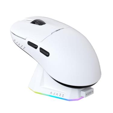 Imagem de ATTACK SHARK x A.JAZZAJ159 Mouse de Jogo com Doca de Carregamento RGB Magnética, 2.4G Wireless Gaming Mouse PAW3395 Sensor 26K DPI,5 Botões Programáveis, Ratos Ergonômicos USB3.0 para PC/MAC