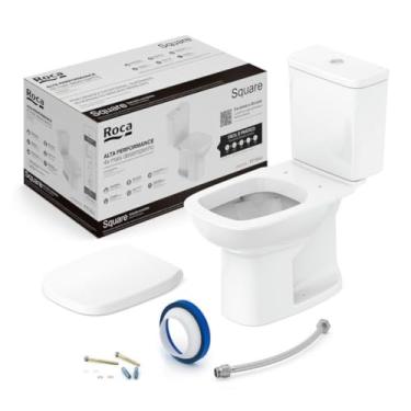 Imagem de Roca Kit Vaso Sanitário com Caixa Acoplada e Assento Soft Close Square