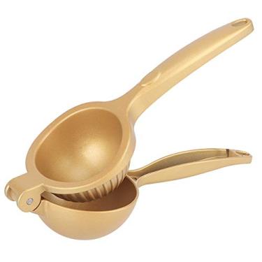 Imagem de Espremedor manual, prensa de limão, espremedor de limão para meninas de cozinha(ouro)