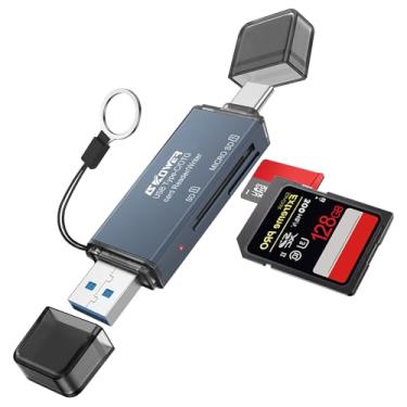 Imagem de SKOWER Leitor de cartão SD USB 4.0 adaptador de leitor de cartão TF de memória compacto para Micro SD/SDHC/SDXC/MMC compatível com MacBook Pro/Air, Android, Galaxy, PC, laptop, celular, Win