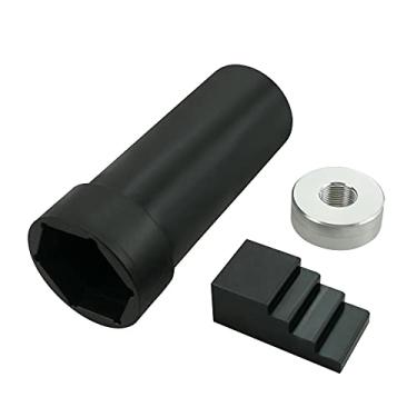 Imagem de Qnbes Chave de roda dentada Mainshaft e todas as ferramentas de bloqueio de came dupla de acionamento principal apto para Harley Davidson Big Twin 1936-2006, ferramenta de soquete de polia de eixo principal de 3,7 cm com chave de 1,27 cm