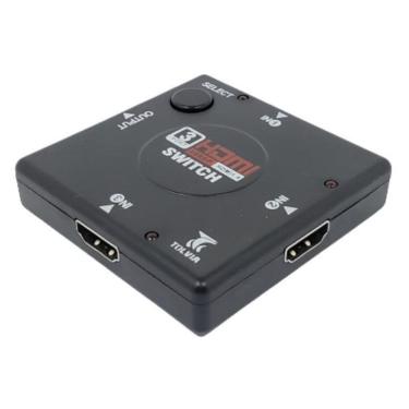 Imagem de Hub Switch Hdmi 3 Entradas 1 Saida Pc Notebook Ps3 Xbox Dvd