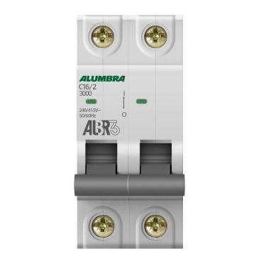 Imagem de Disjuntor Bipolar 2P 16A Curva C Albr3 Alumbra