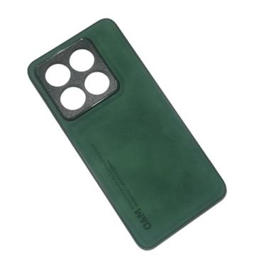 Imagem de Kepuch Silklike Capa para Xiaomi 14T Pro - Case Placa de Metal Embutida para Xiaomi 14T Pro - Verde