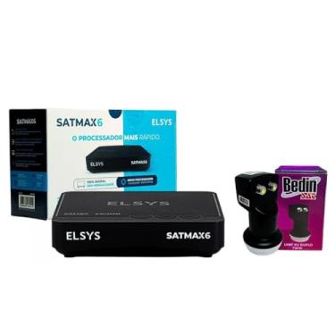 Imagem de Kit Receptor Sathd ETRS72 6 Elsys + Lnbf Ku Duplo