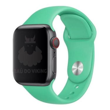 Imagem de Pulseira Sport ML Hortelã Compatível Apple Watch 44mm - Baú do Viking