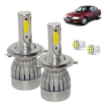 Imagem de Kit Super Led Omega 1992 1993 94 95 96 97 98 Farol Alto e Baixo H4 200