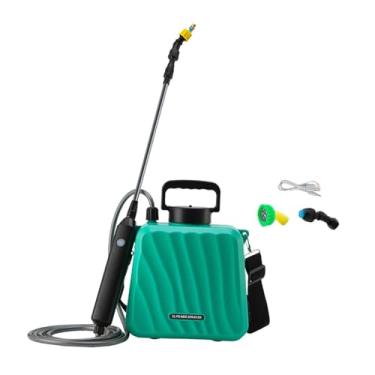 Imagem de Pulverizador elétrico Dispensador agrícola Haste retrátil Versátil Fácil de transportar Pulverizador de jardim Pulverizador de água para pomar, Azul
