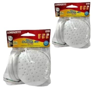 Imagem de Kit 2 Bella Ducha Ultra Lorenzetti 4 Temp. 220v 6800w Branco