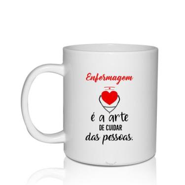 Imagem de Kit 2 Canecas Brancas Personalizadas Enfermagem - Krystalon