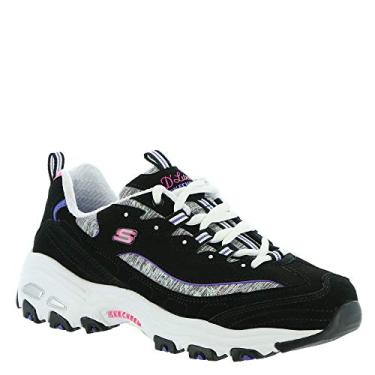 Imagem de Skechers Sport D'Lites-Sparkling Rain Women's Sneaker 6 C/D US Black-Purple