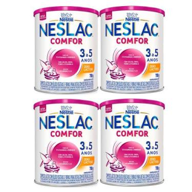 Imagem de Kit 4 Neslac Comfor Composto Lácteo Zero Lactose 700g
