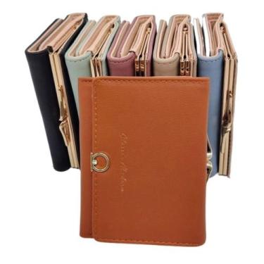 Imagem de Carteira com Porta Cartão e Moedas Feminina - good felps, Marrom