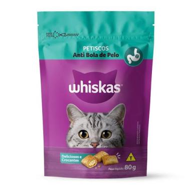 Imagem de Petisco para Gato Whiskas Anti Bola Pelo 80g