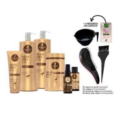 Imagem de Kit Haskell Mandioca 6 Produtos 1 Litro +Kit Presente