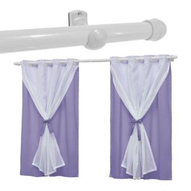 Imagem de Cortina Infantil Para Quarto Bebê 2,20x1,30 com Varão Teen - ENTROU CO