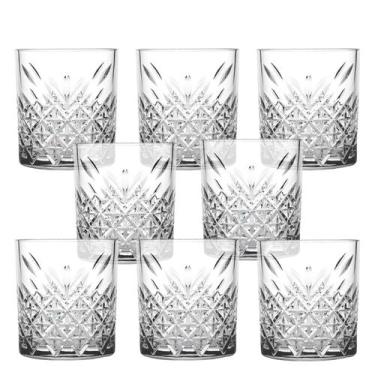 Imagem de Copo Baixo para Whisky Timeless 345ml 8 Unidades - Pasabahçe, Transpar