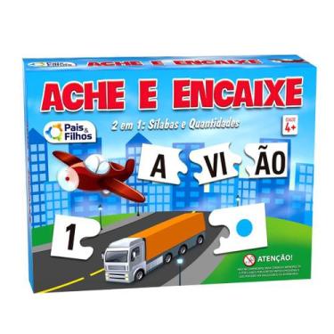 Imagem de Jogo Educativo Ache E Encaixe Didatico - Pais e Filhos