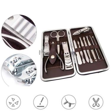 Imagem de Kit de Unhas Profissional Completo com 12 Peças Portátil - CORREIA