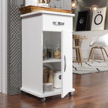 Imagem de Móvel Versátil: Balcão Aparador/Buffet 1 Porta e 1 Gaveta para sua Cas