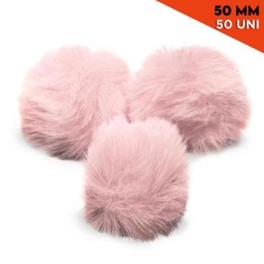 Imagem de Pompom - Pelúcia 50 Mm - 50 Unidades - Rose - Nº: 135 - Nybc