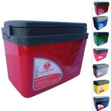 Imagem de Caixa térmica Cooler 7,5L Alça Tampa bandeja Floripa Unitermi Cerveja 