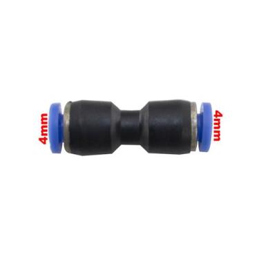 Imagem de Conexão União Emenda Tecalon Plástico 5/32 4mm Universal - PARAISO DAS