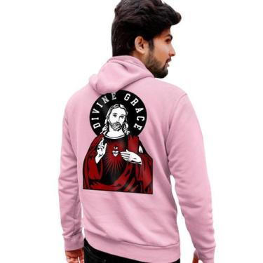 Imagem de Blusa Moletom Genuine Grit Masculino Estampado Algodão 30.1 Divine Gra