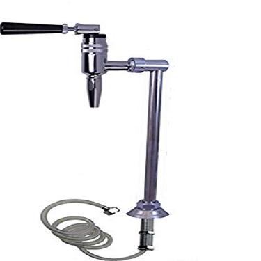 Imagem de Torre de bebidas cromada fina vertical, Kegerator, bancada, tudo SS304 Contact - Torneira Nitro única