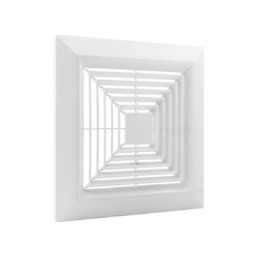 Imagem de Trasylph Capa de ventilação de banheiro, capa de exaustor de banheiro com substituição de molas, capa de grade de ventilador de teto de banheiro, para exaustor quadrado de teto ou parede (23 cm)