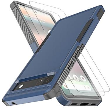Imagem de YmhxcY Capa para Pixel 6A, [proteção contra quedas de grau militar de 3 metros] [antiderrapante] [2 peças de protetor de tela TPE HD] Capa resistente à prova de choque para Google Pixel 6A 5G 6,1