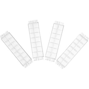 Imagem de Zero Zoo Pacote com 4 gavetas grandes empilháveis de armazenamento de cozinha, caixas organizadoras de alimentos transparentes com alças, montagem fácil para banheiro, cozinha, despensa, armário,